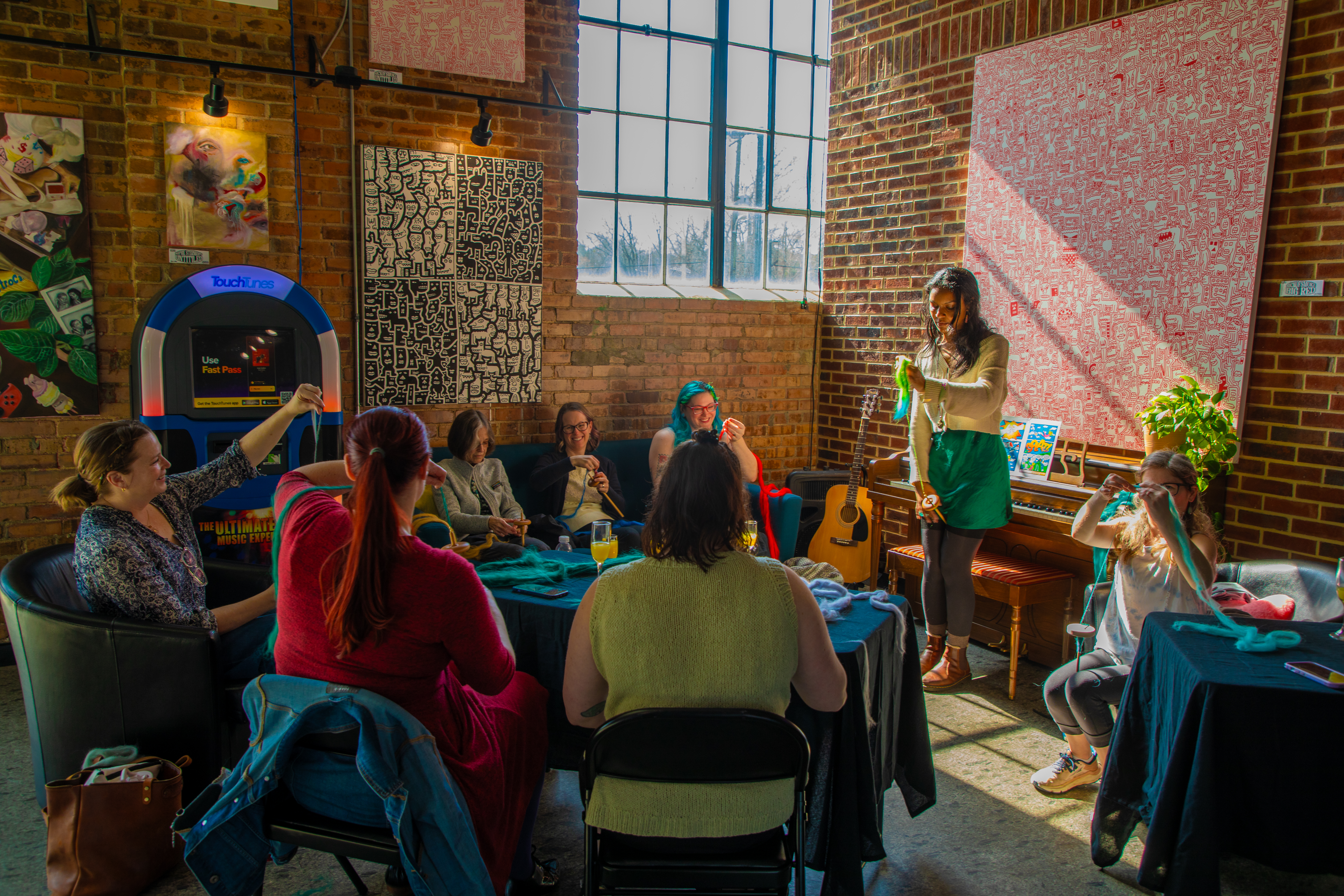 Decorated event space at The Portal HQ